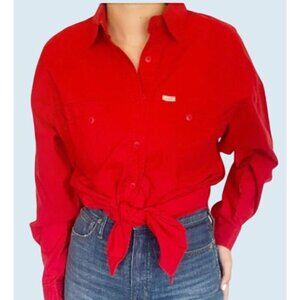Vintage GITANO 1980s Button Down Western Style Shirt Top Blouse Size Small